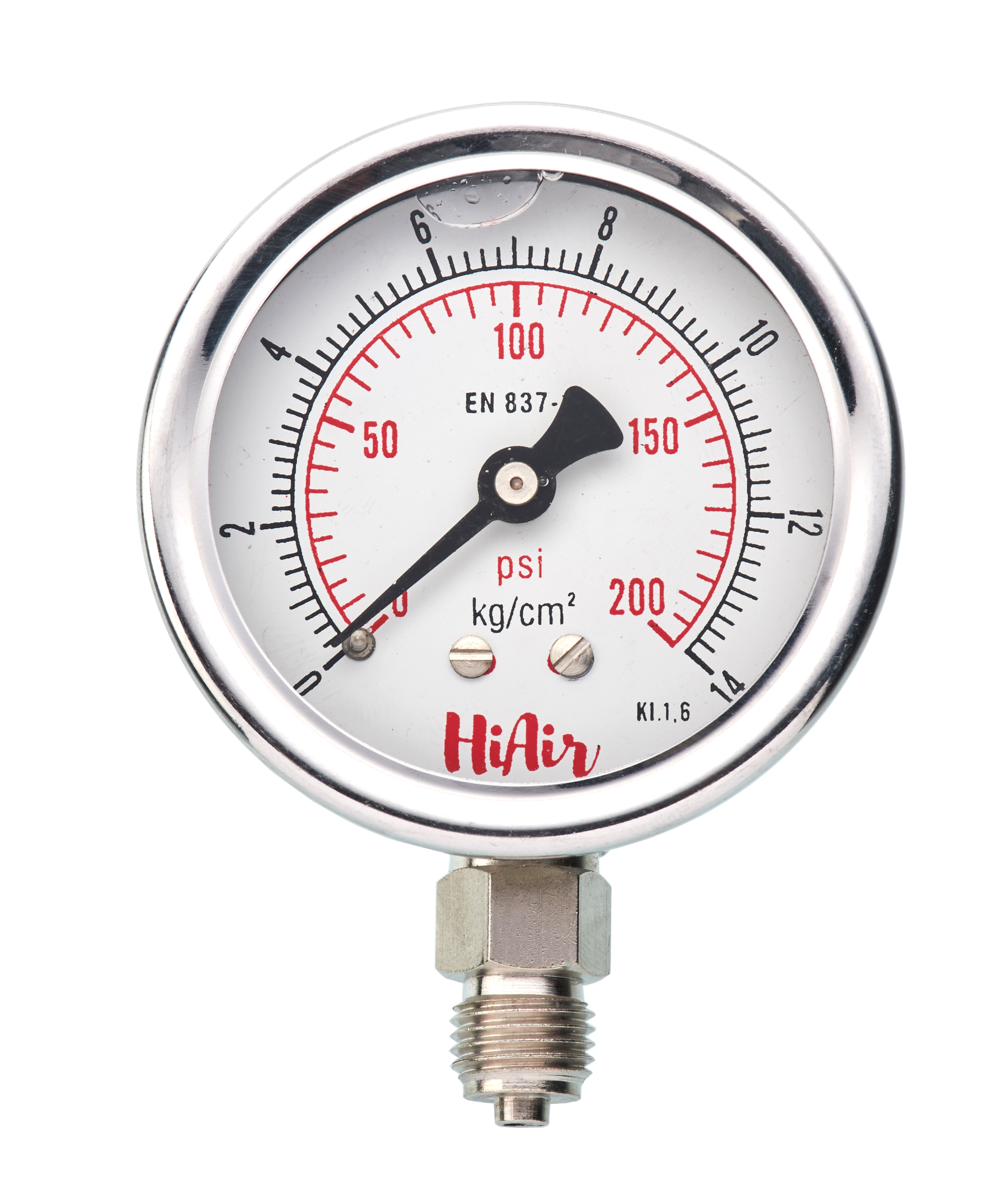 HIGL25BC200 = 0-200psi (0-14kg), 63mm (2.5”)