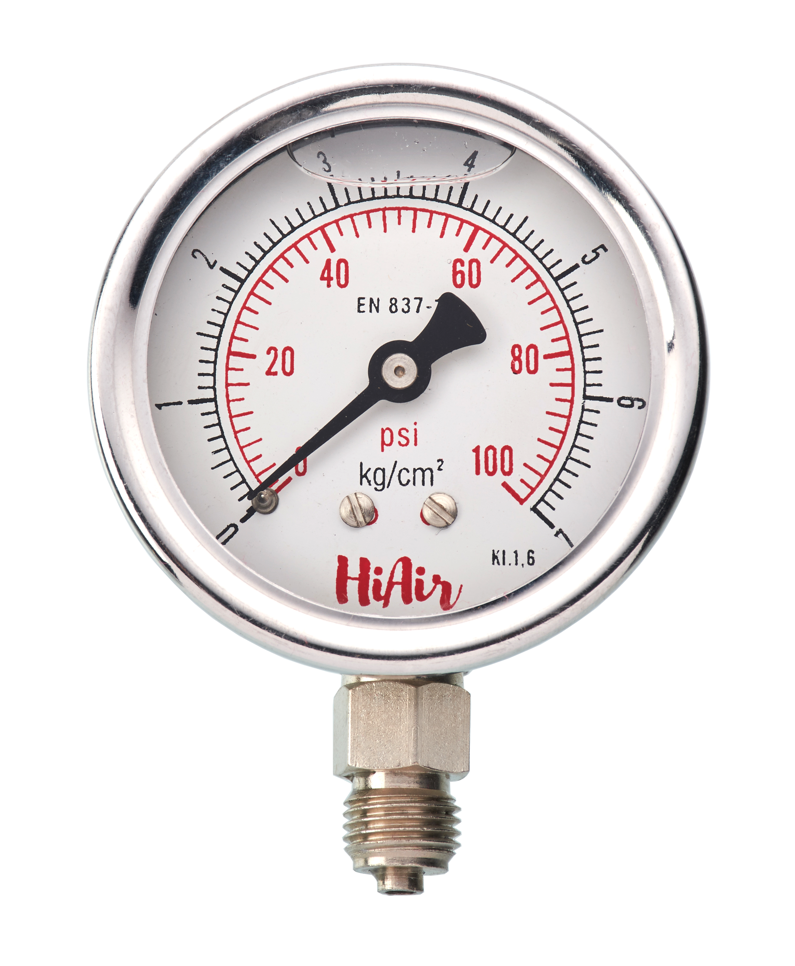 HIGL25BC100 = 0-100psi (0-7kg), 63mm (2.5”)