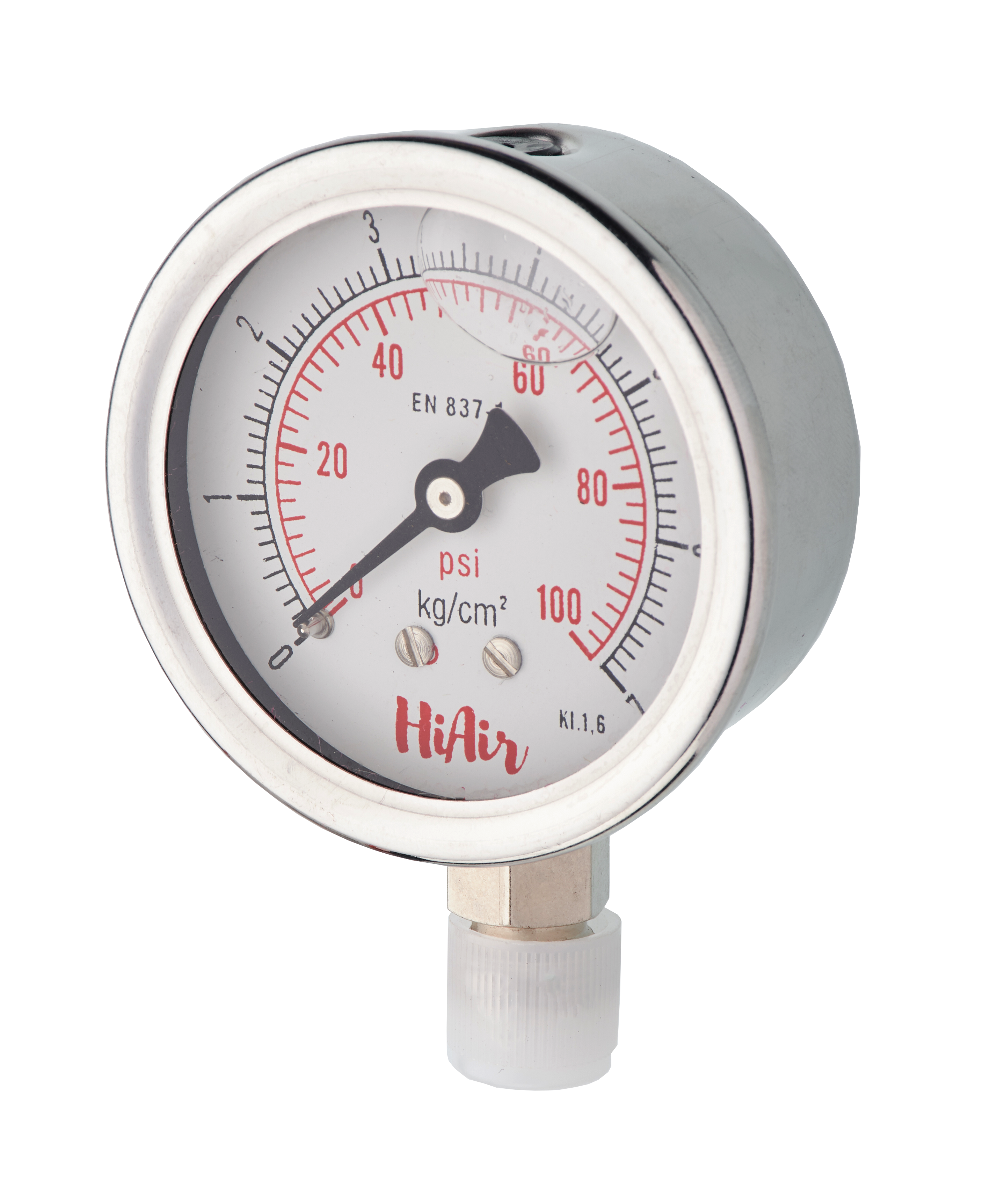 HIGL25BC100 = 0-100psi (0-7kg), 63mm (2.5”)