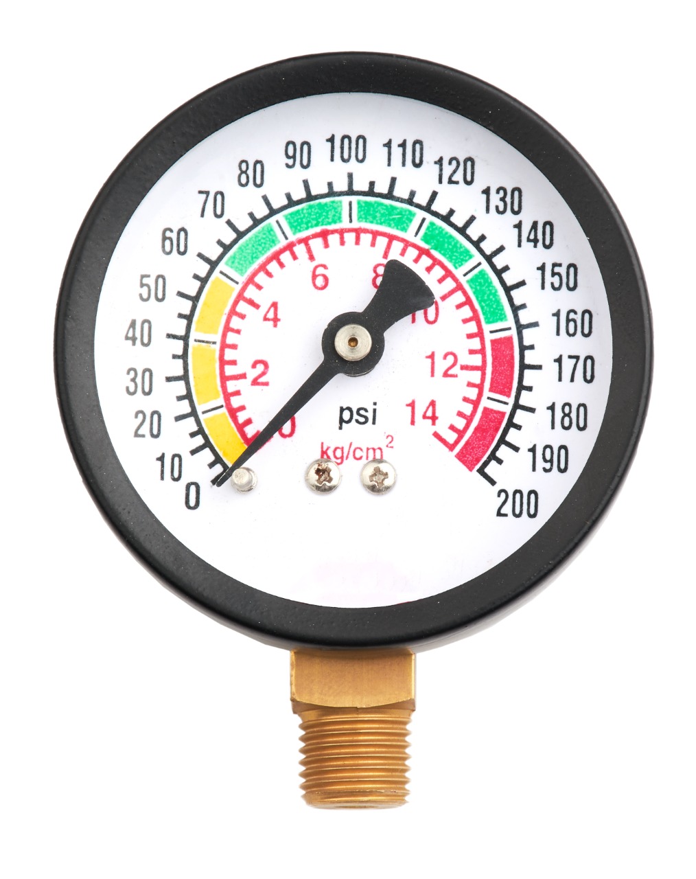 HIU25DCBE200 = 0-200psi (0-14kg), 63mm (2.5”)