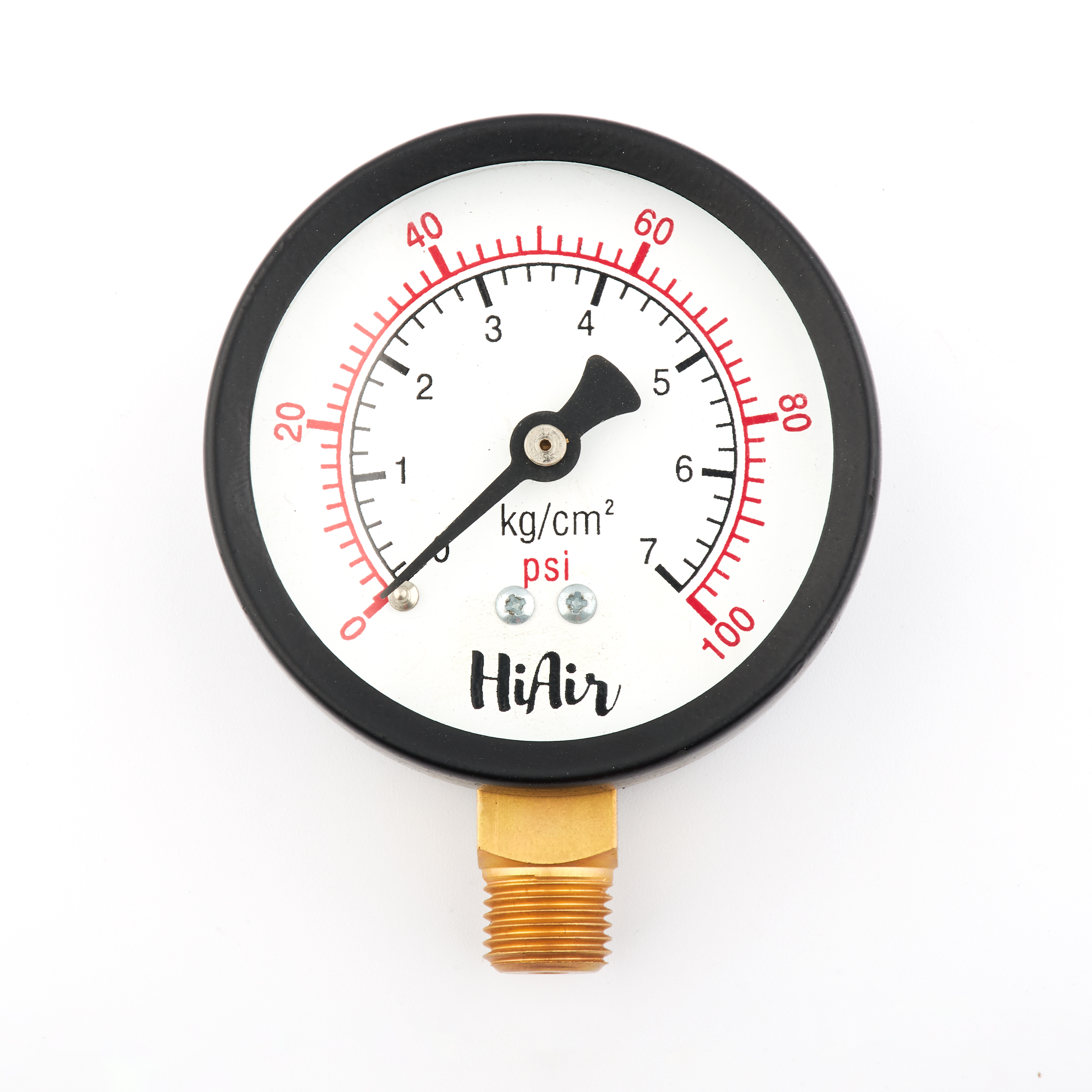 HIU25DCBE100 = 0-100psi (0-7 kg), 63mm (2.5”)