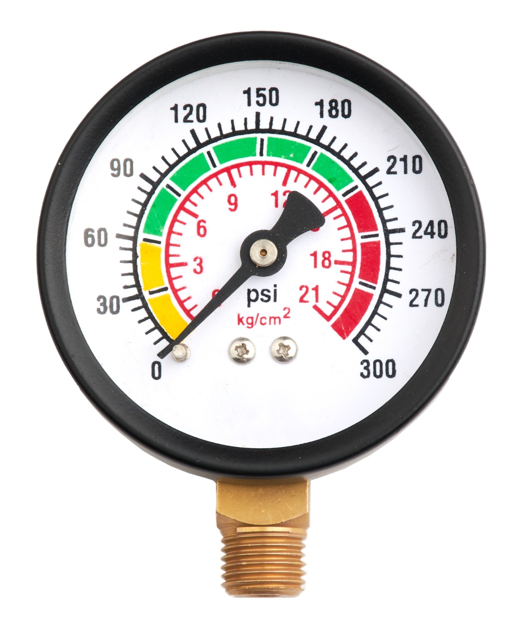 HIU25DCBE300 = 0-300psi (0-21kg), 63mm (2.5”)