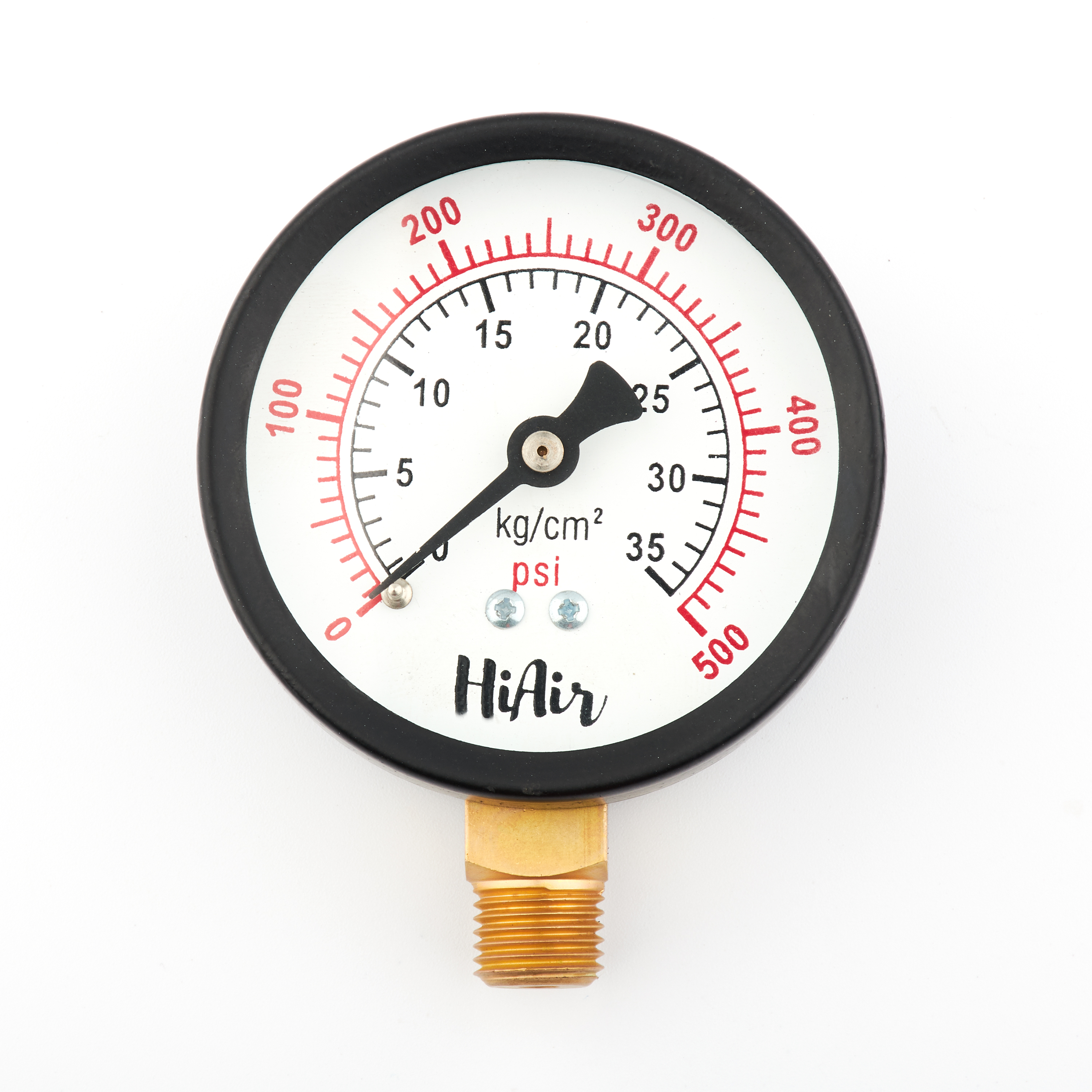 HIU25DCBE500 = 0-500psi (0-35kg), 63mm (2.5”)