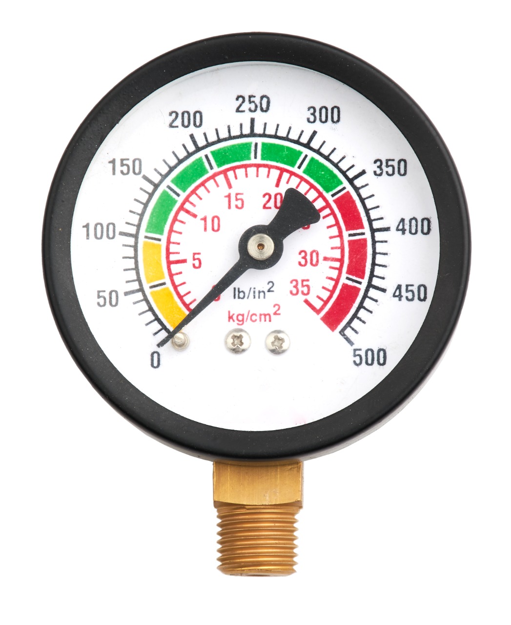 HIU25DCBE500 = 0-500psi (0-35kg), 63mm (2.5”)